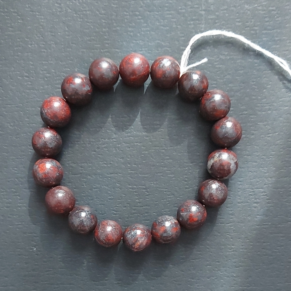 Red Jasper Beaded Bracelet